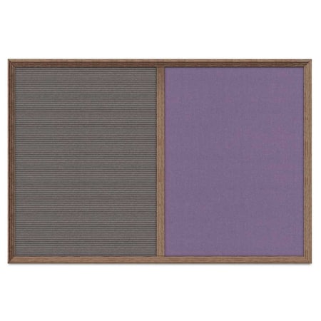 Enclosed Corkboard,1 Door,24x36,4 Fra